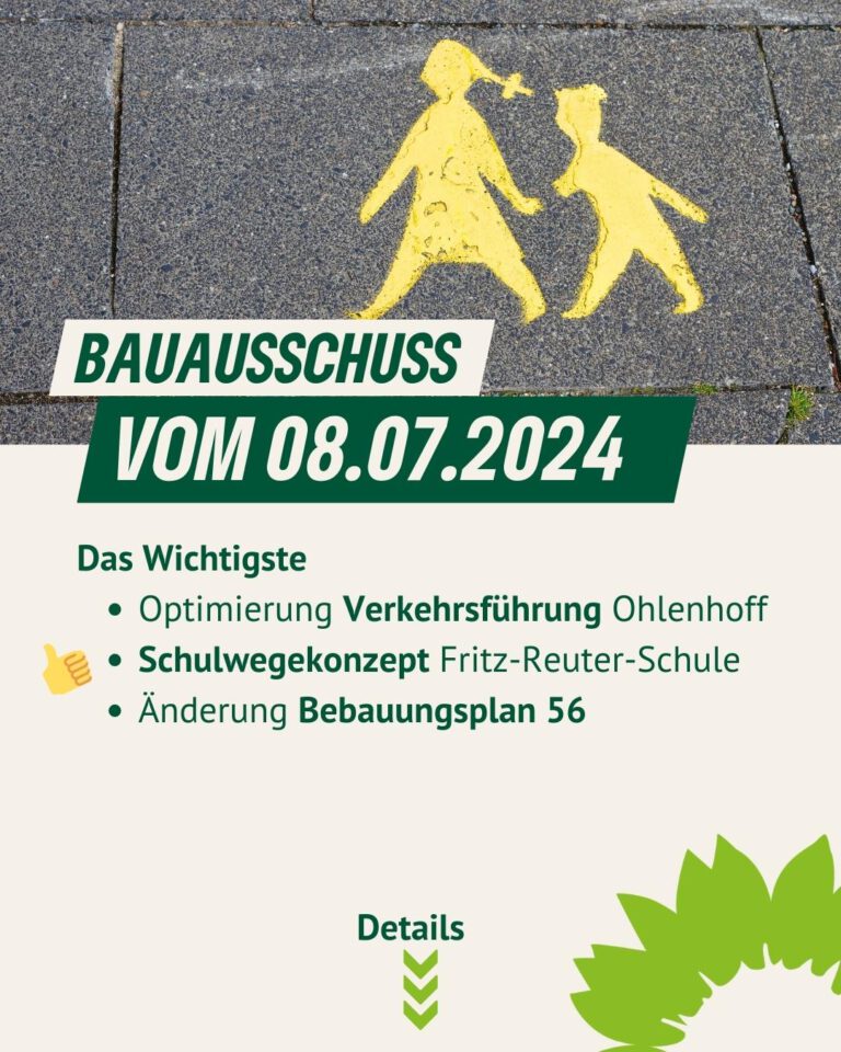 BAU- UND PLANUNGSAUSSCHUSS VOM 08.07.2024