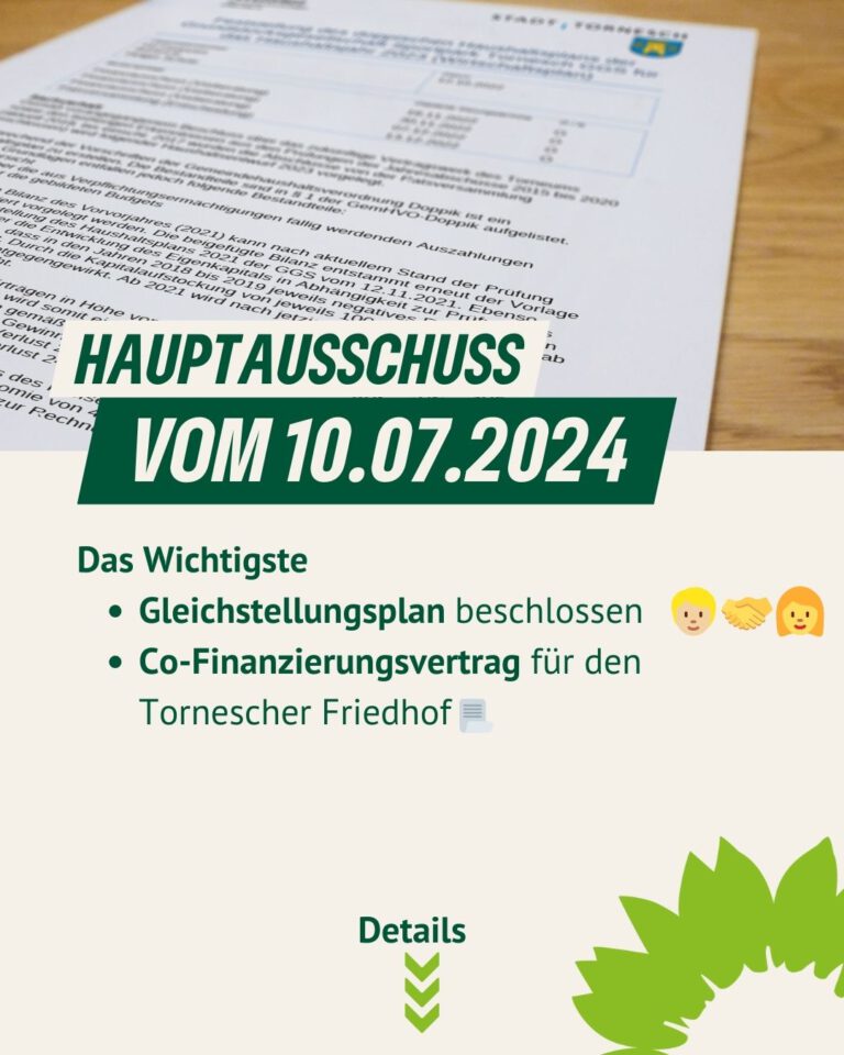 HAUPTAUSSCHUSS VOM 10.07.2024