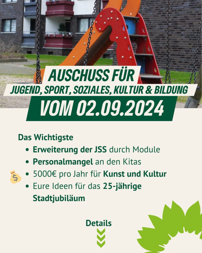 AUSCHUSS FÜR JUGEND, SPORT, SOZIALES, KULTUR & BILDUNG