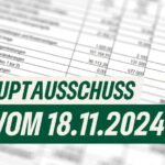 Hauptausschuss vom 18.11.2024: - Haushaltsaufstellung erneut vertagt - neue Stelle für das Ordnungsamt abgelehnt